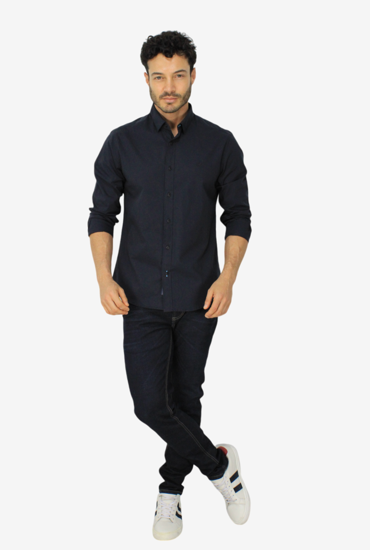 Camisa Manga Larga Negra para Hombre DMCML15