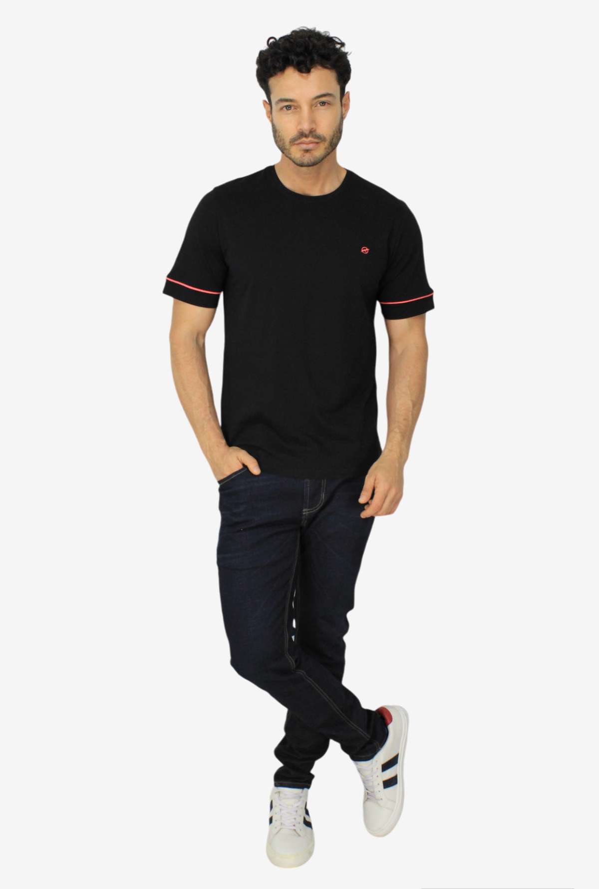 Camiseta Negra Para Hombre DMTSOUT02
