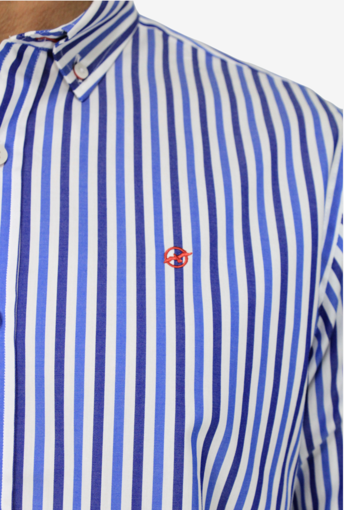 Camisa Manga Larga Azul Medio para Hombre DMCML3118