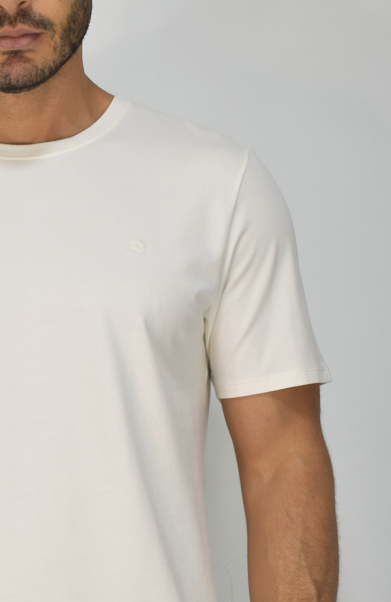 Camiseta Marfil Para Hombre
