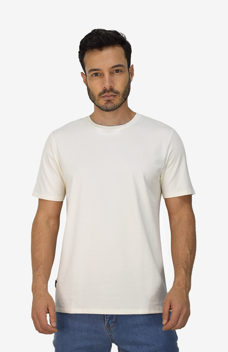 Camiseta Marfil Para Hombre