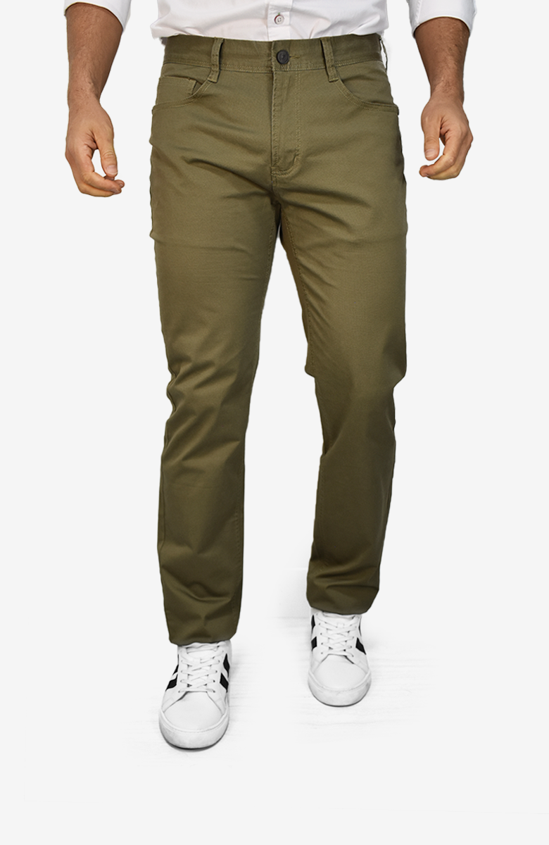 Pantalón Cinco Bolsillos Verde para Hombre
