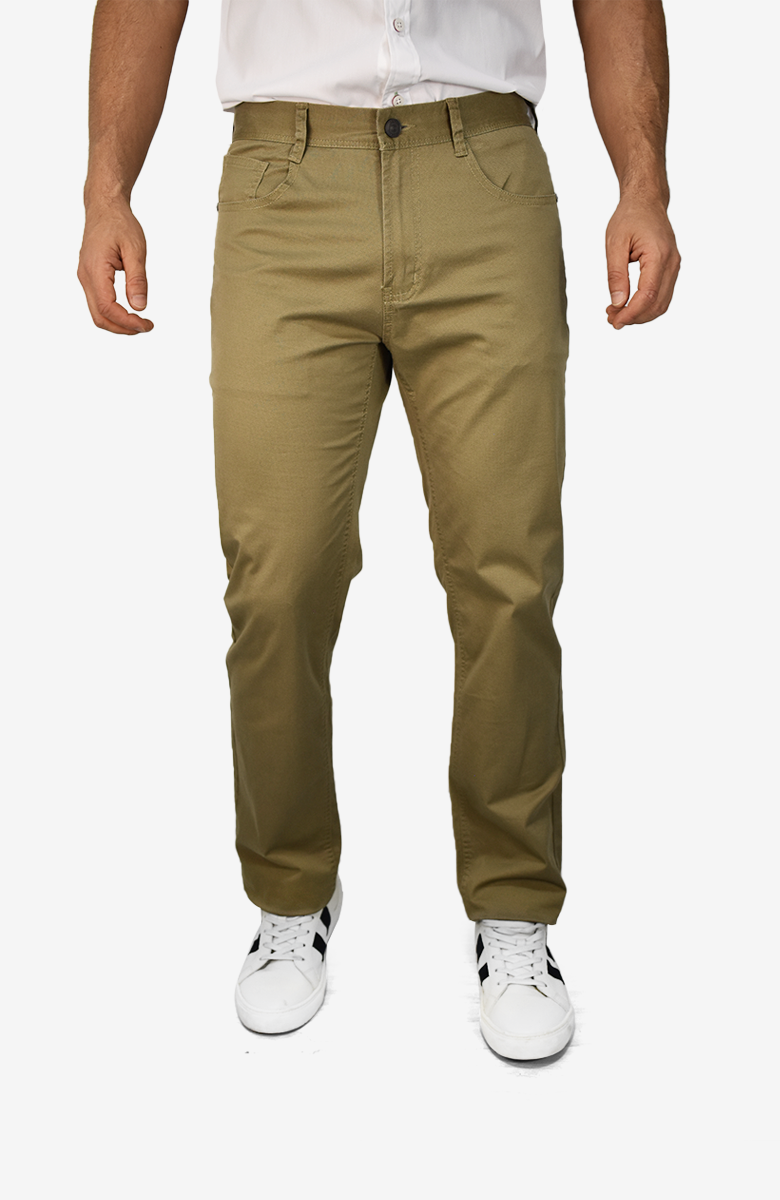 Pantalón Cinco Bolsillos Kaki para Hombre