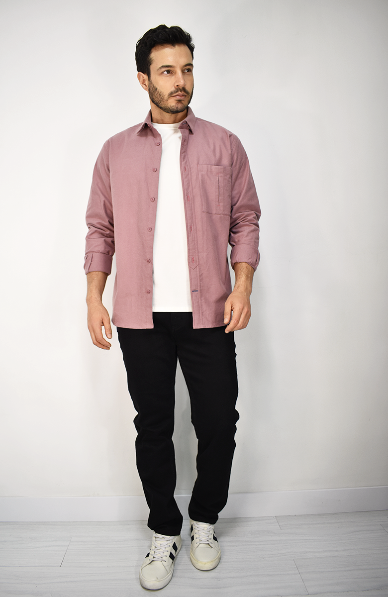 Sobrecamisa Rosada parra Hombre