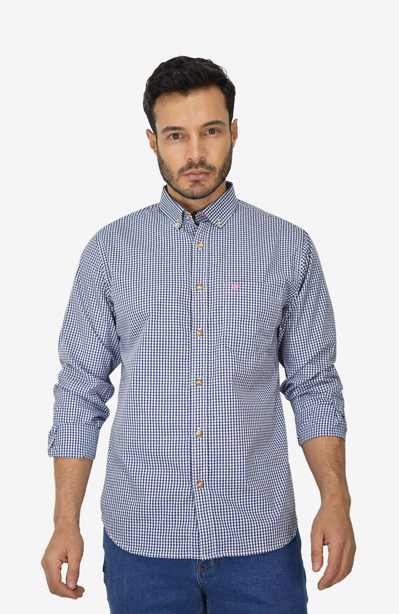 Camisa Manga Larga a cuadros para Hombre
