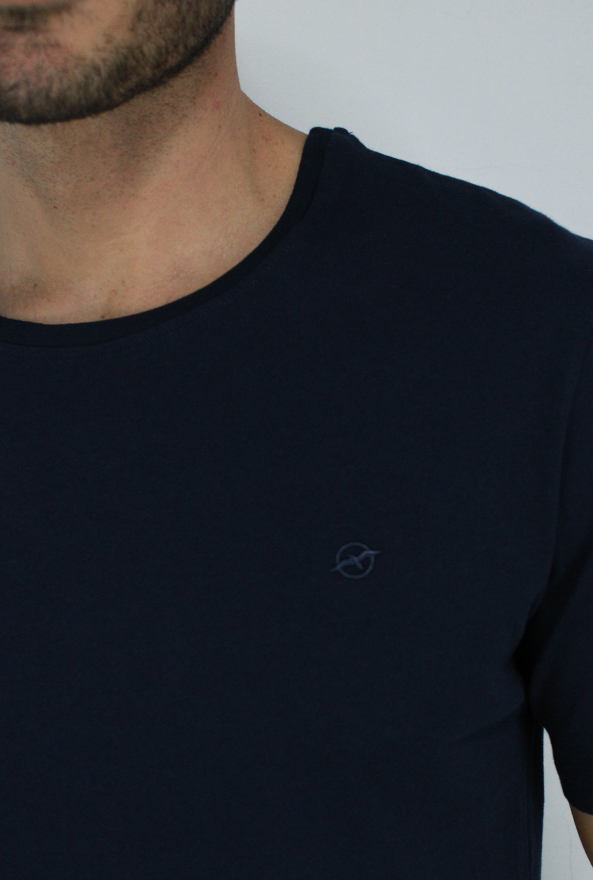 Camiseta Básica Azul Para Hombre TSB01