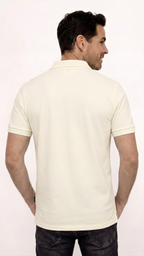 POLO MANGA CORTA MARFIL PARA HOMBRE