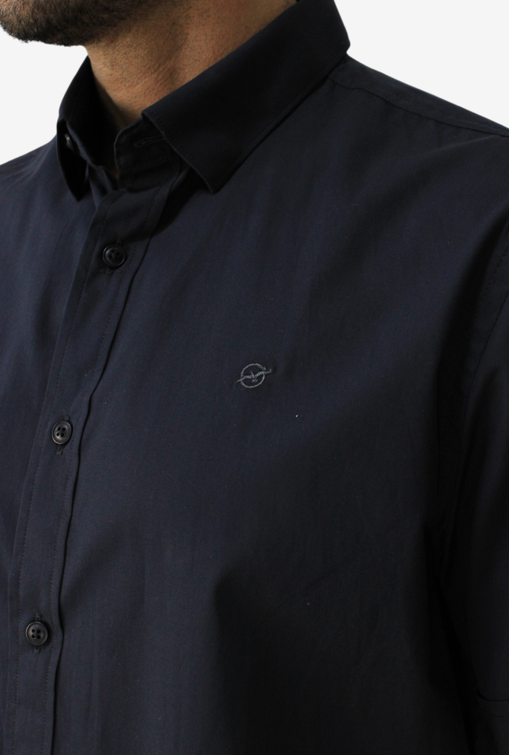 Camisa Manga Corta Negro Para Hombre DMCMC15