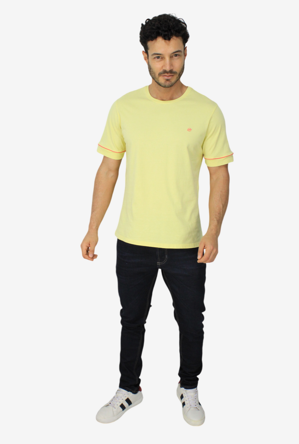 Camiseta Amarilla Para Hombre DMTSOUT02