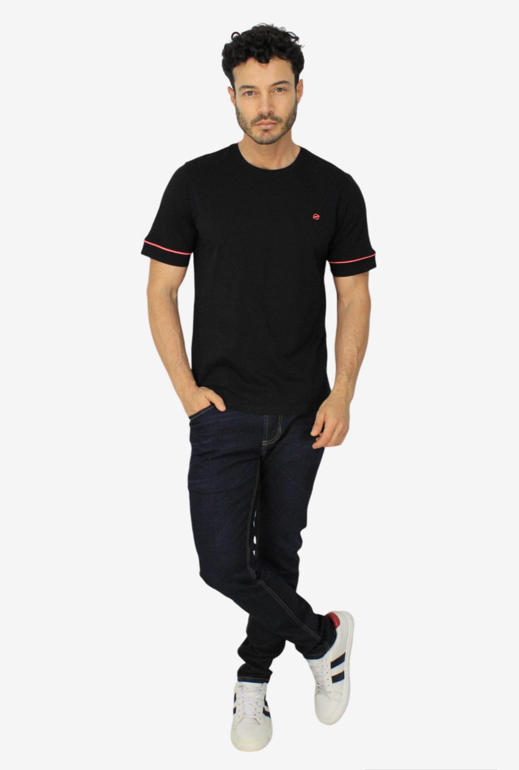 Camiseta Negra Para Hombre DMTSOUT02