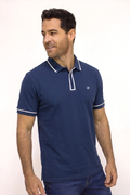 POLO MANGA CON VIVOS EN CONTRASTE PARA HOMBRE