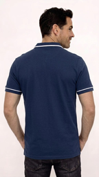 POLO MANGA CON VIVOS EN CONTRASTE PARA HOMBRE