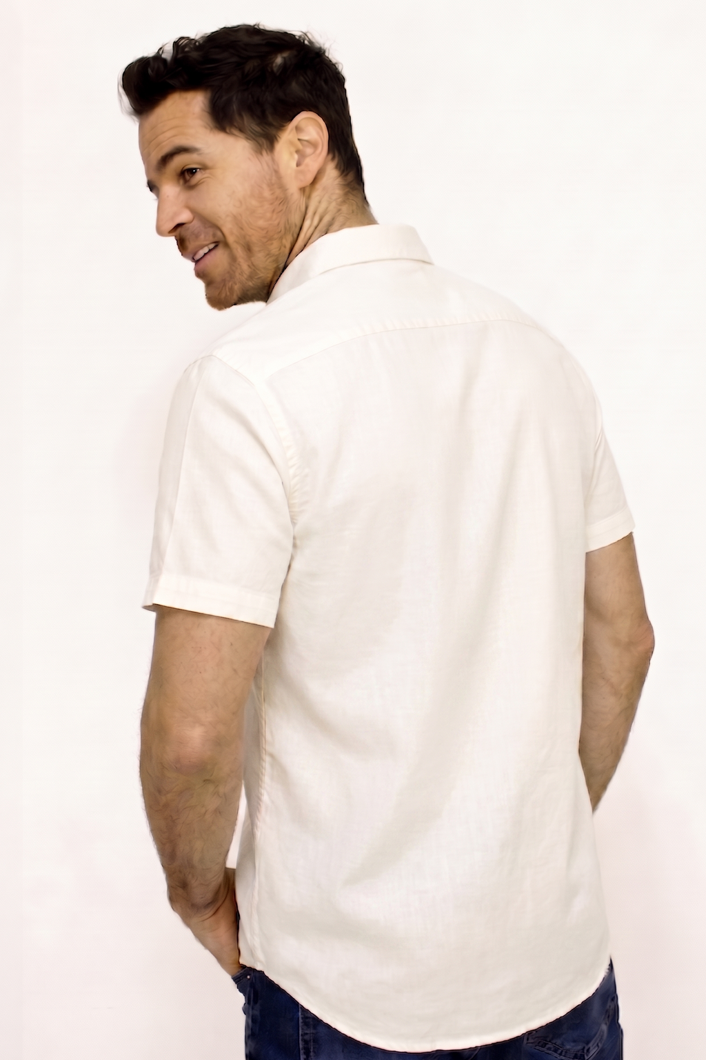 CAMISA PIQUE MANGA CORTA PARA HOMBRE