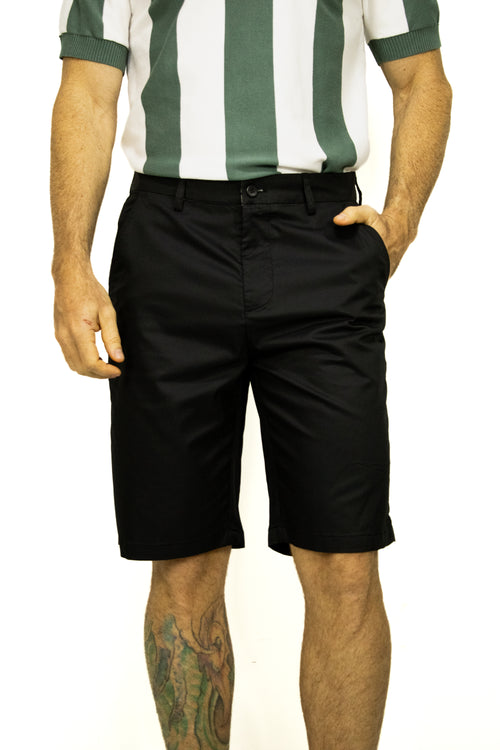 BERMUDA CLÁSICA NEGRA PARA HOMBRE