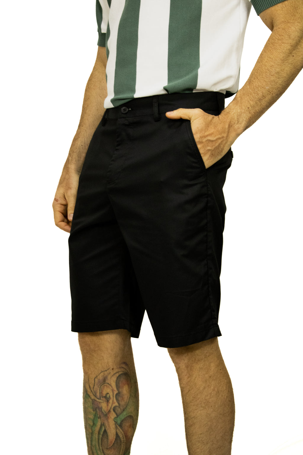 BERMUDA CLÁSICA NEGRA PARA HOMBRE