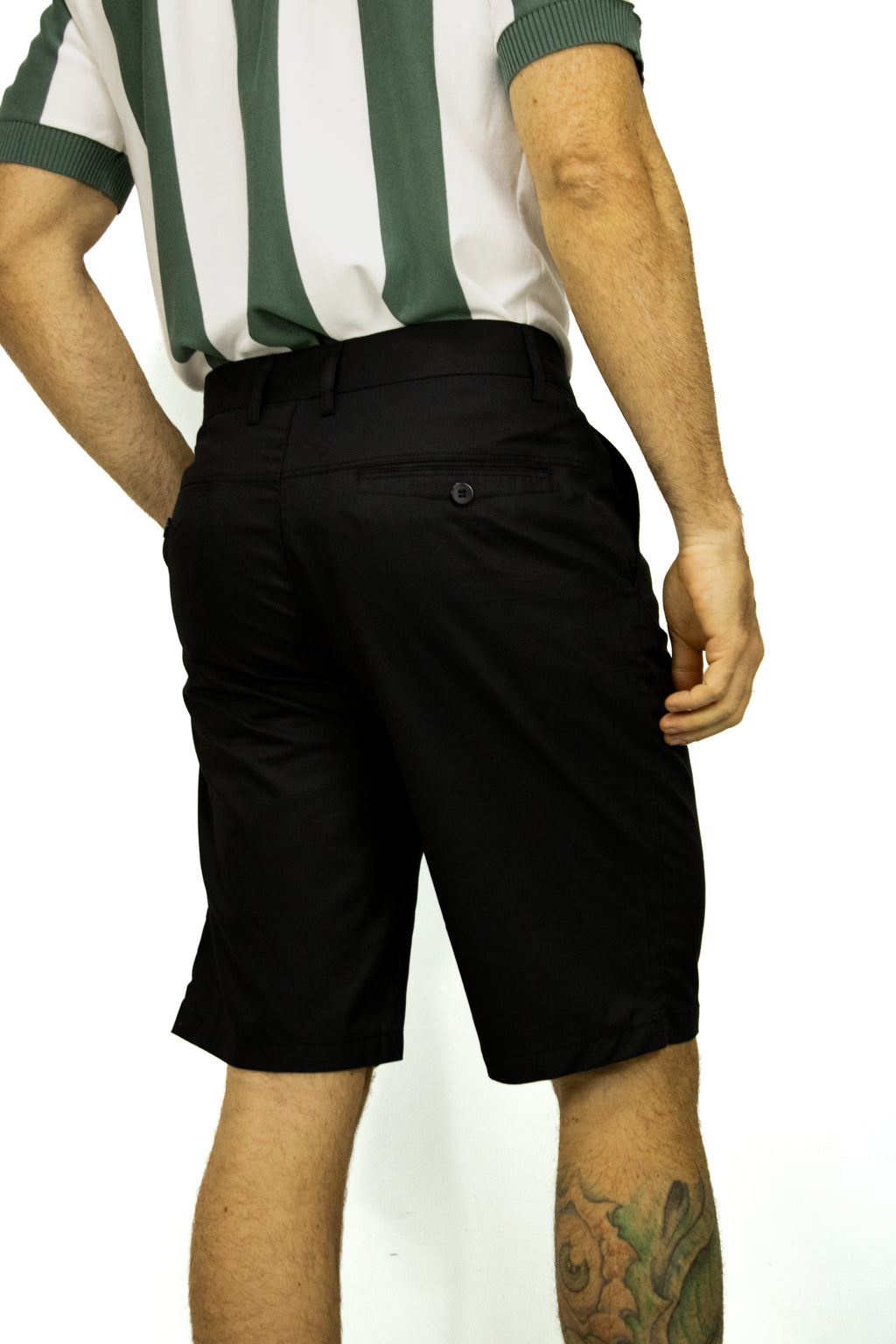 BERMUDA CLÁSICA NEGRA PARA HOMBRE