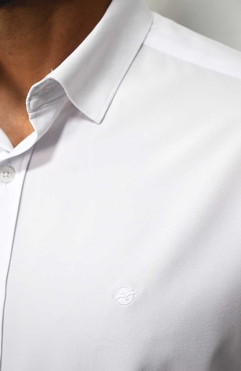 Camisa manga larga Traveler Blanca para Hombre