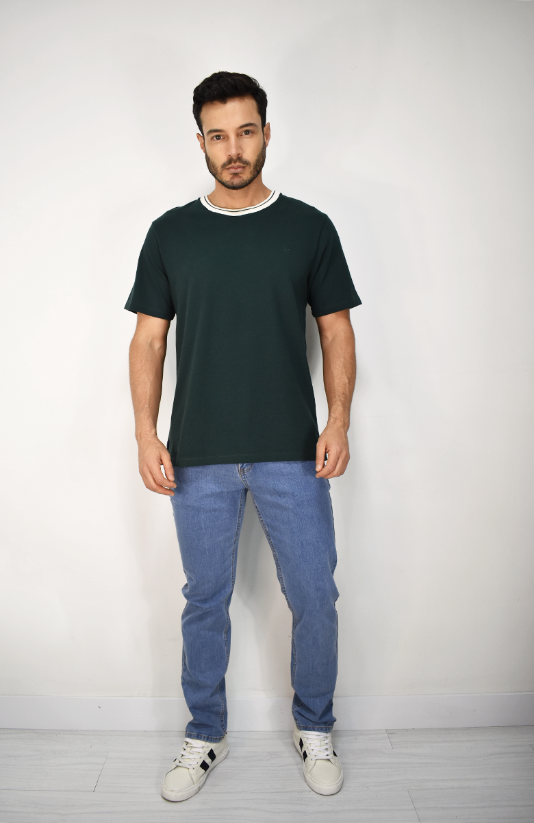 Camiseta Verde Para Hombre