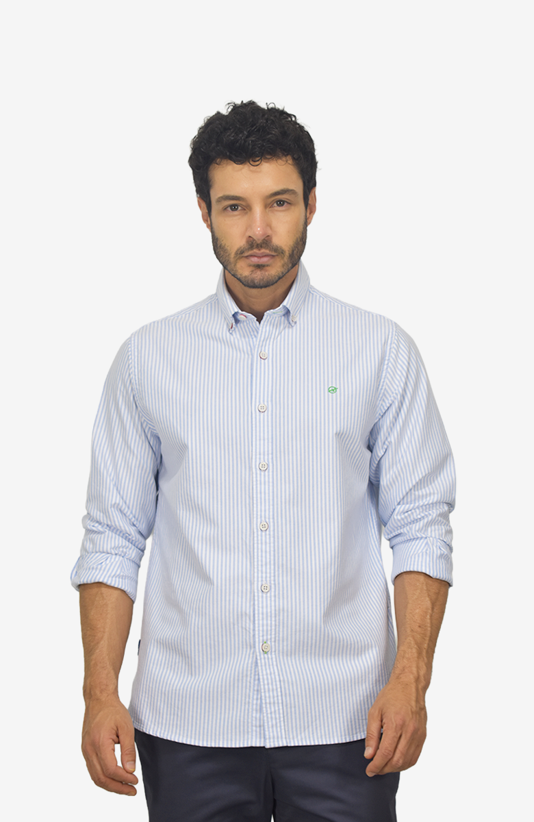 Camisa manga larga Oxford para Hombre