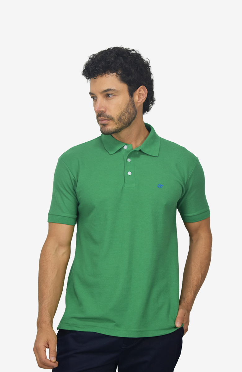 Camiseta tipo polo Verde para Hombre