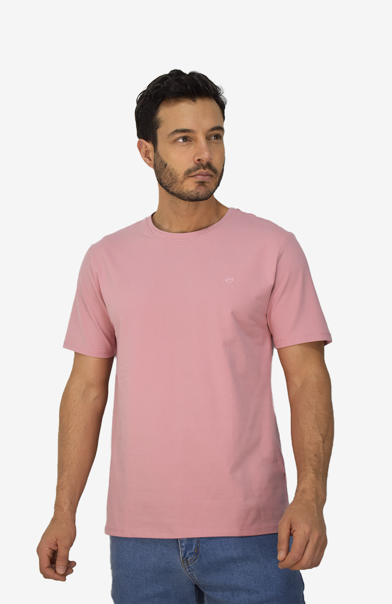 Camiseta Rosada  Para Hombre