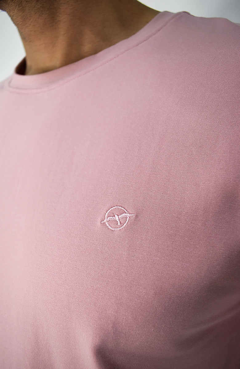 Camiseta Rosada  Para Hombre
