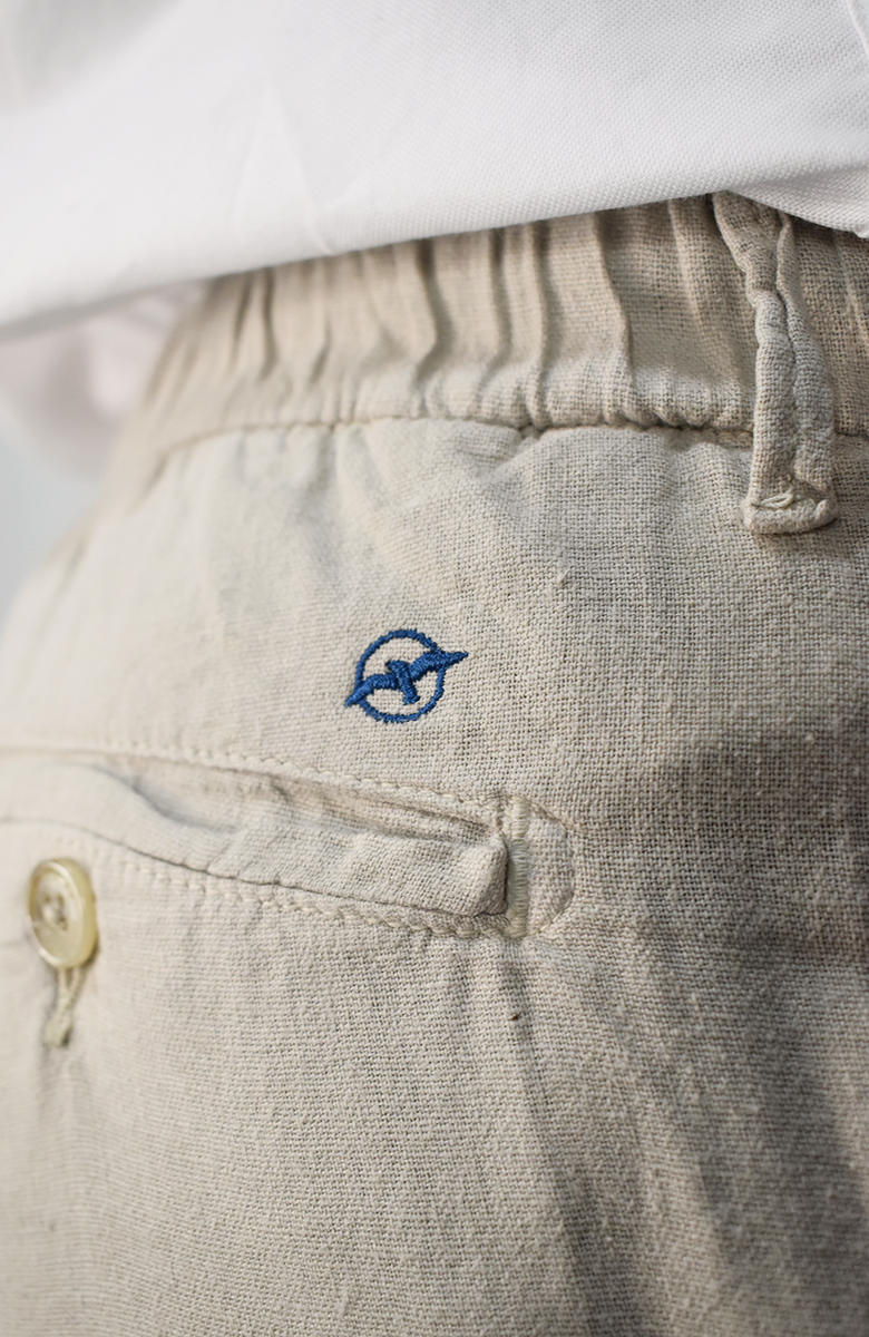 Pantalón En Lino Arena Para Hombre
