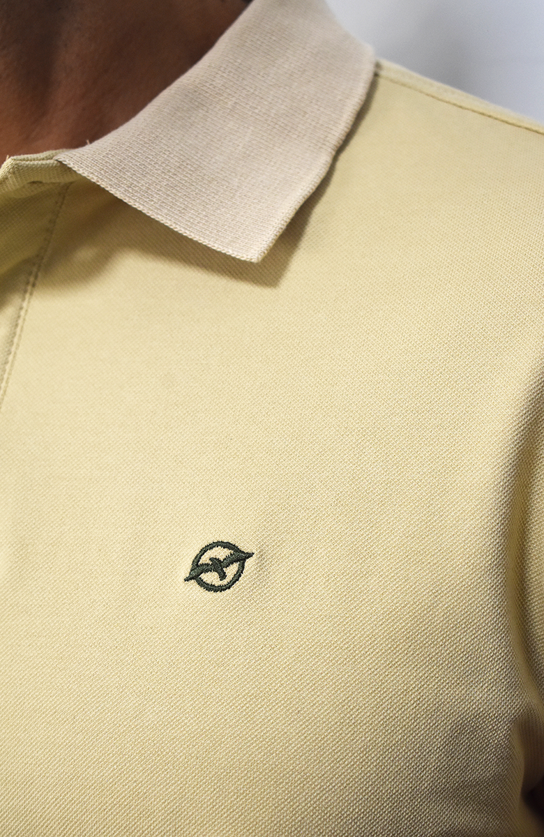 Camiseta tipo polo Caqui para Hombre