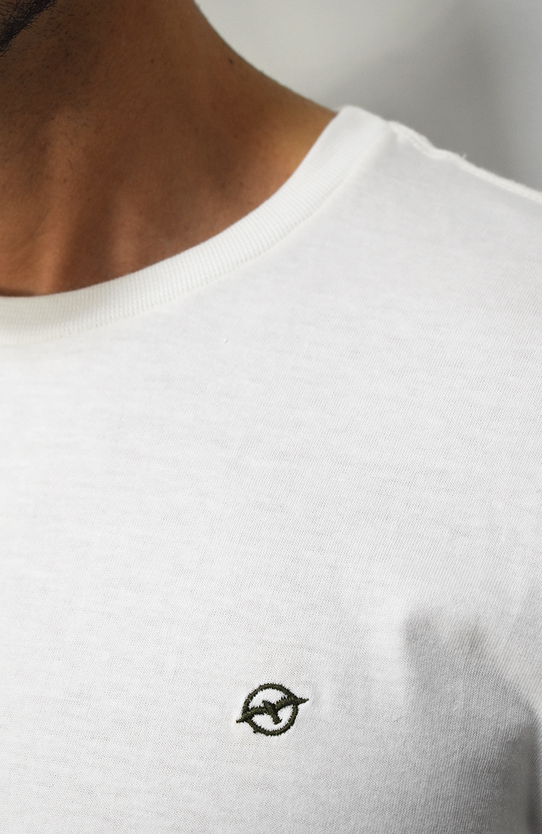 Camiseta básica Marfil para Hombre