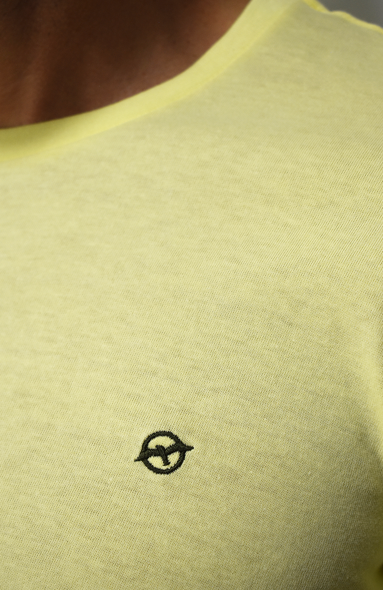 Camiseta básica Amarillo para Hombre