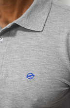 Camiseta Polo Gris Para Hombre