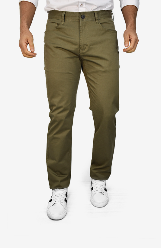 Pantalón Cinco Bolsillos Verde para Hombre