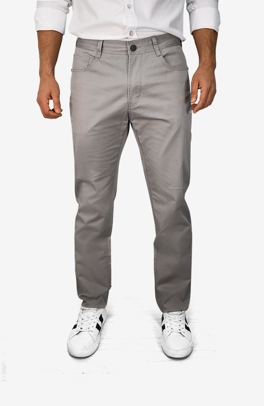 Pantalón Cinco Bolsillos Gris para Hombre