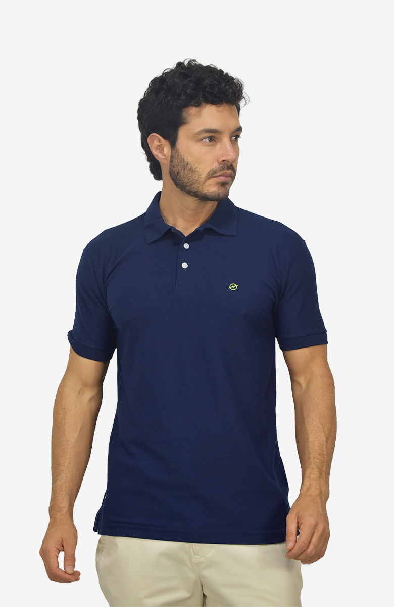 Camiseta tipo polo Azul para Hombre