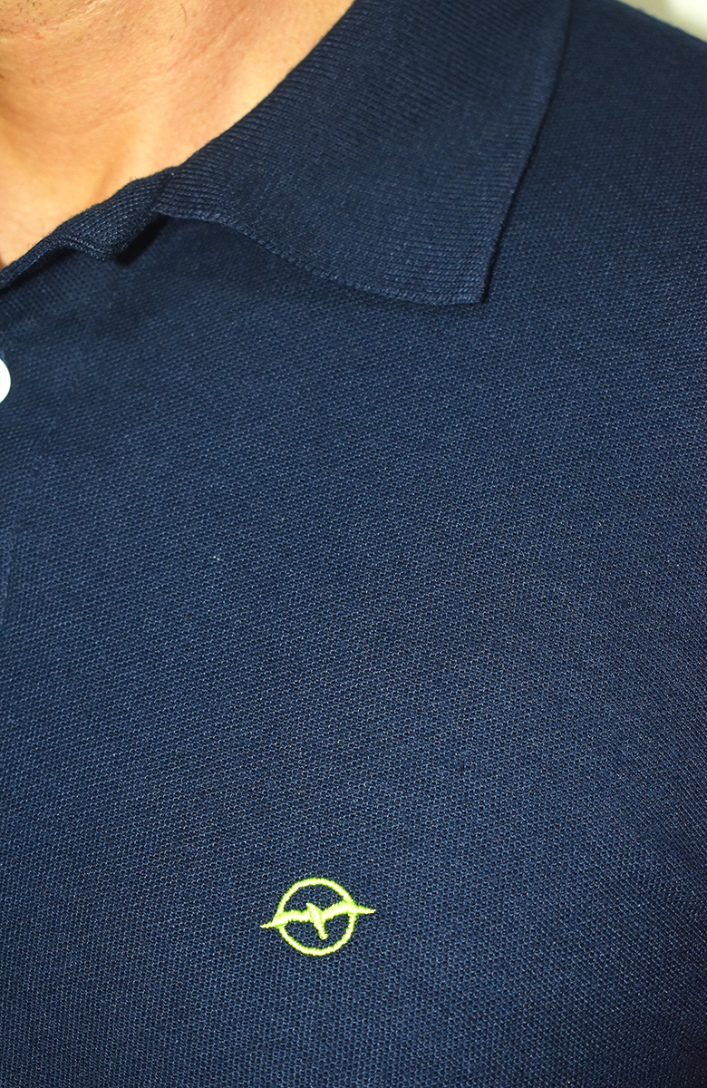 Camiseta tipo polo Azul para Hombre