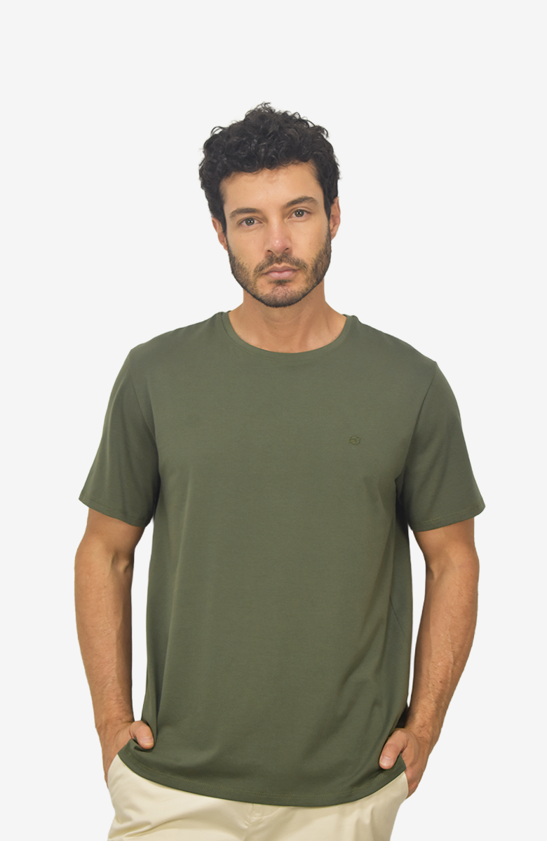 Camiseta básica Verde para Hombre