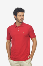 Camiseta Polo Rojo Para Hombre