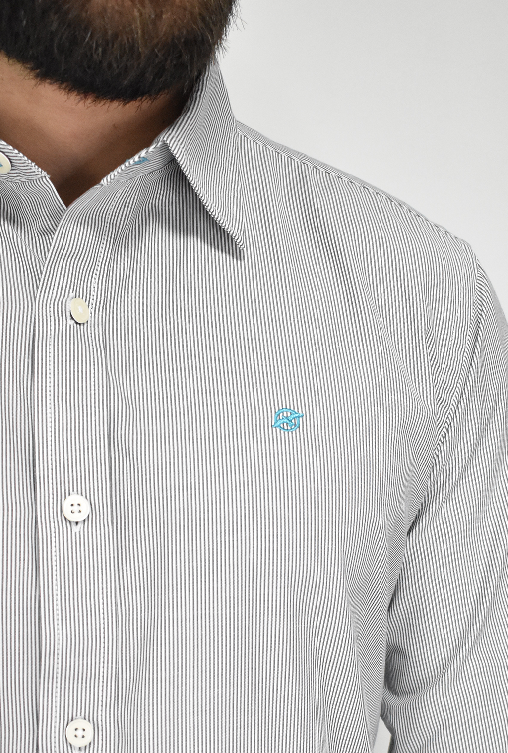 Camisa Manga Larga Negra Para Hombre DMCMLY38