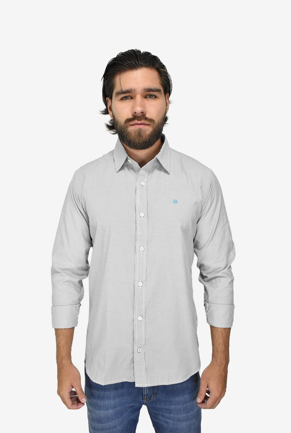 Camisa Manga Larga Negra Para Hombre DMCMLY38