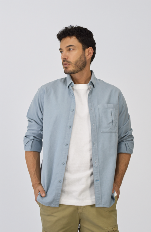 Sobrecamisa manga larga Azul para Hombre