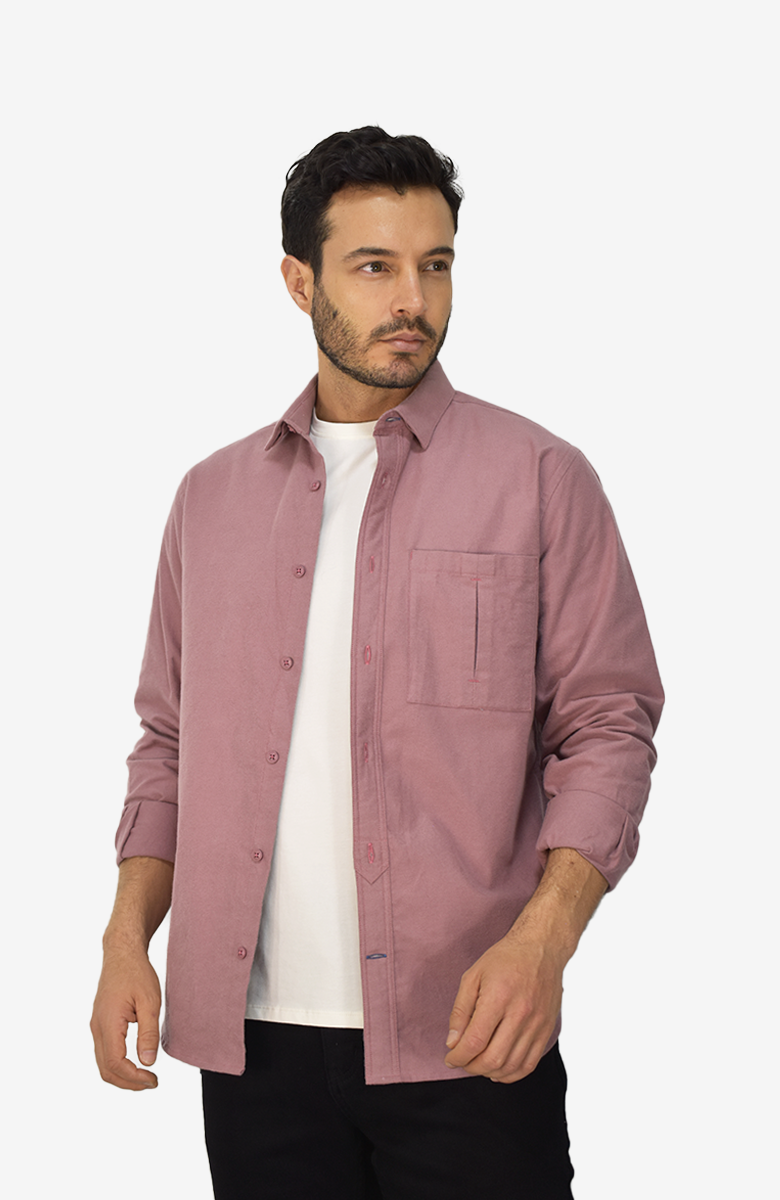 Sobrecamisa Rosada parra Hombre