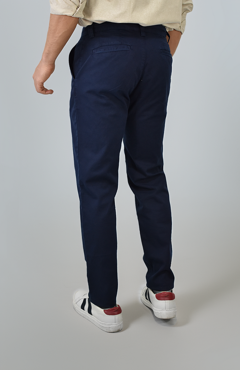 Pantalón de Dril texturizado Azul para Hombre