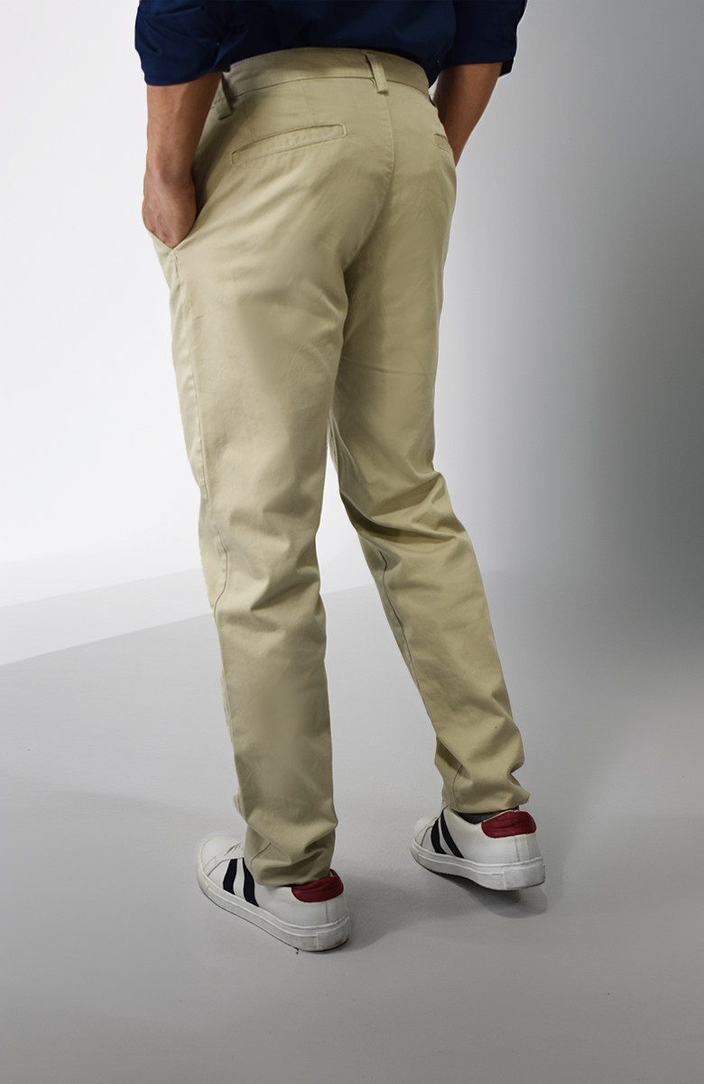 Pantalón de Dril texturizado Caqui para Hombre