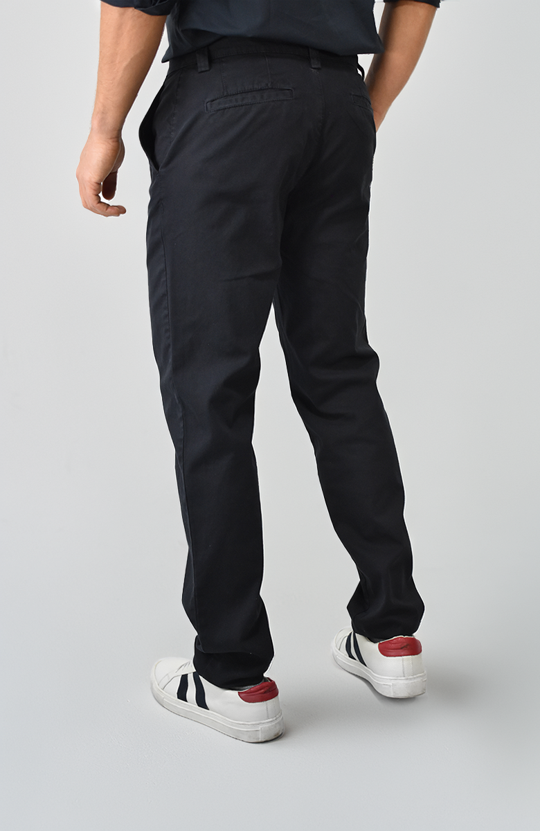 Pantalón de Dril texturizado Negro para Hombre