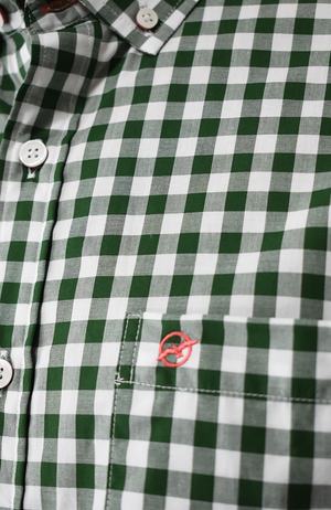 Camisa Manga Larga A cuadros verde para Hombre