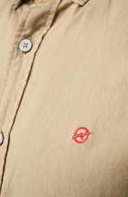 Camisa Manga Larga Oxford Kaki para Hombre