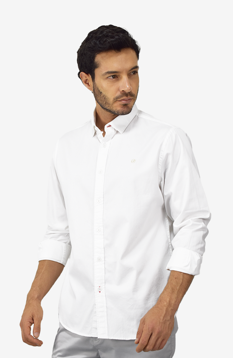 Camisa manga larga Blanca para Hombre