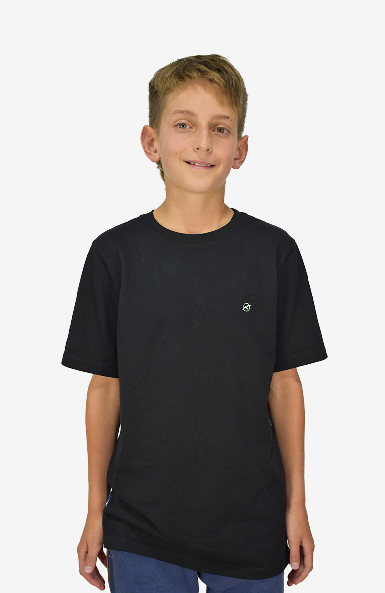 Camiseta básica Infantil color Negra
