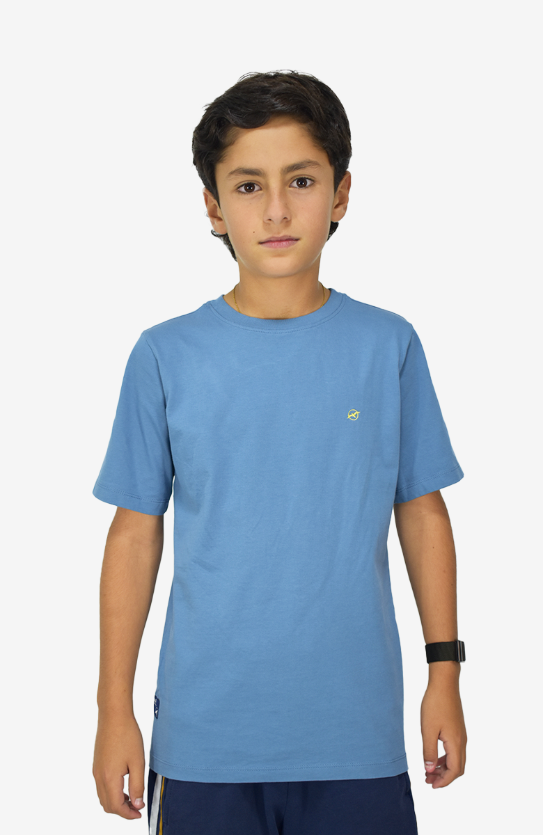 Camiseta básica Infantil color Azul