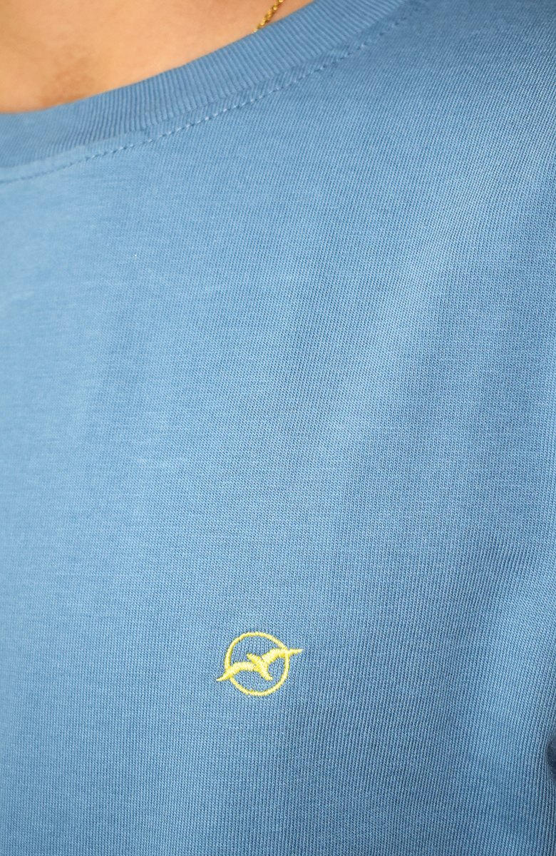 Camiseta básica Infantil color Azul